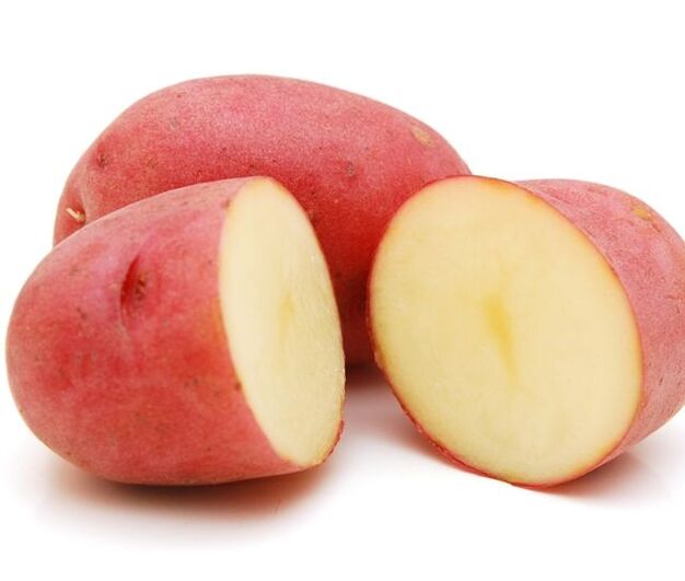Red potatoes are a folk remedy for papillomas on the lips